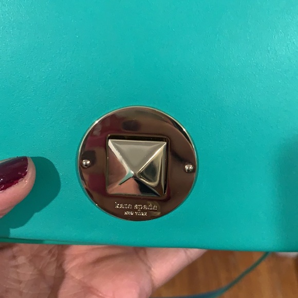 Kate Spade Crossbody Purse in Turquoise. Excellent Condition. - Picture 7 of 10